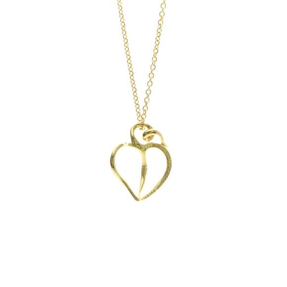 TIFFANY 18k Gold Heart Necklace